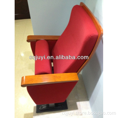 Chinese cheap indoor beautiful theater wooden folding chair JY-996T